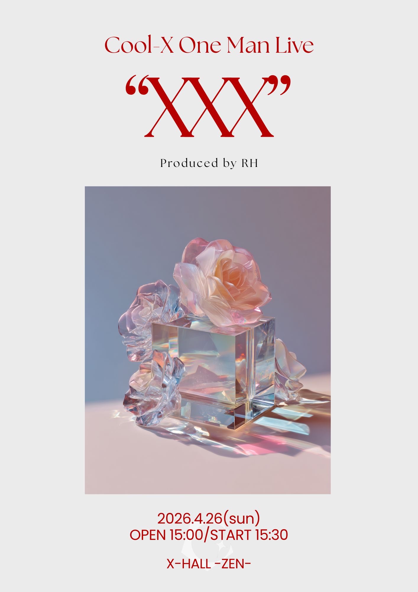 RYOSUKE HAGI Anniversary mini Live “XXX” Secret